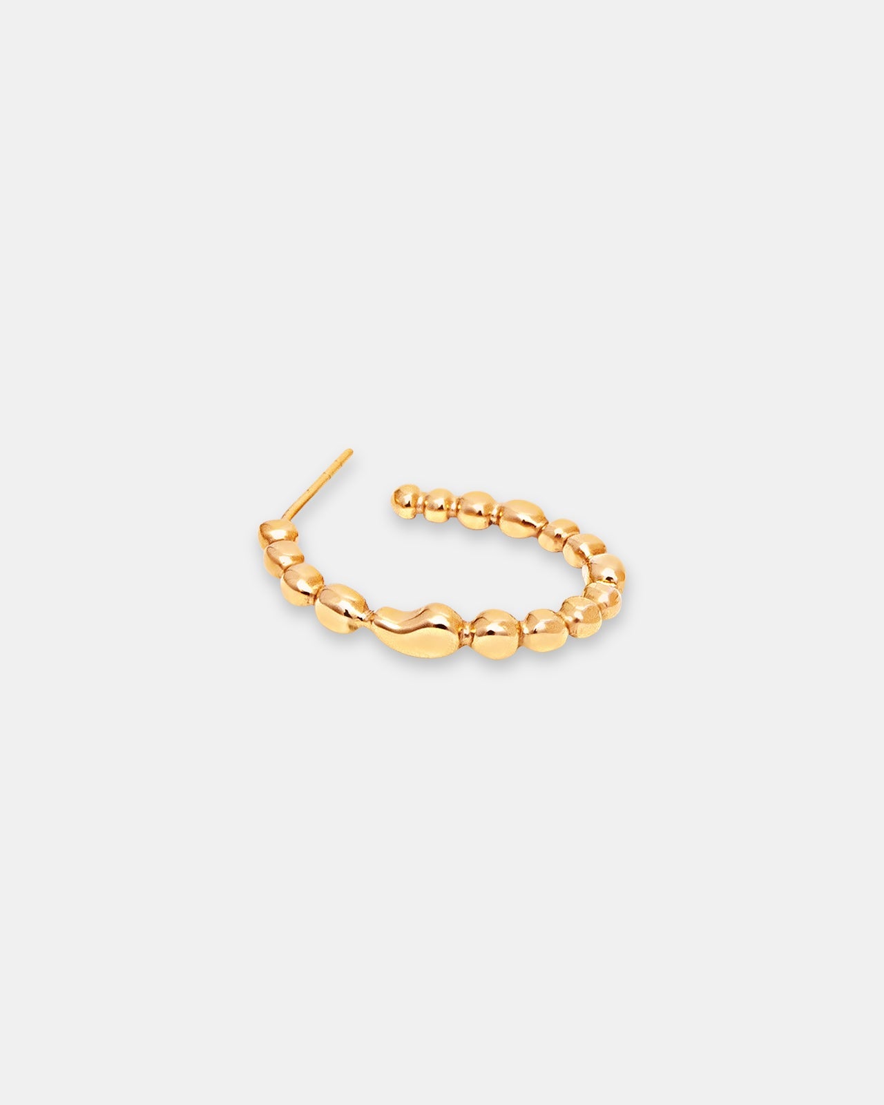 Memories Hoop Earrings In Gold Vermeil