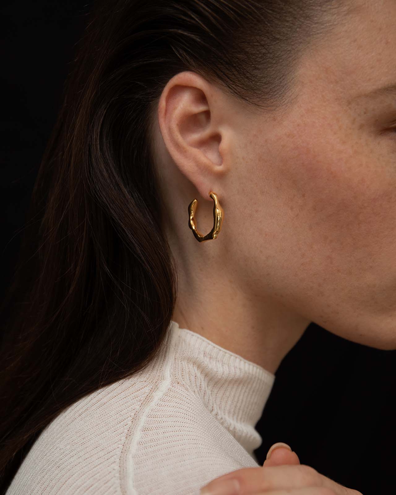 Night Dream Earrings In Gold Vermeil