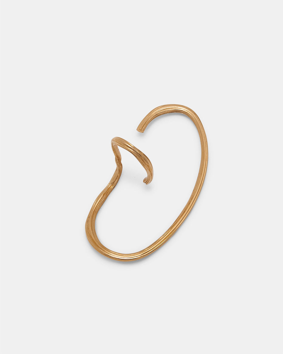 Virta Ear Cuff In Gold Vermeil