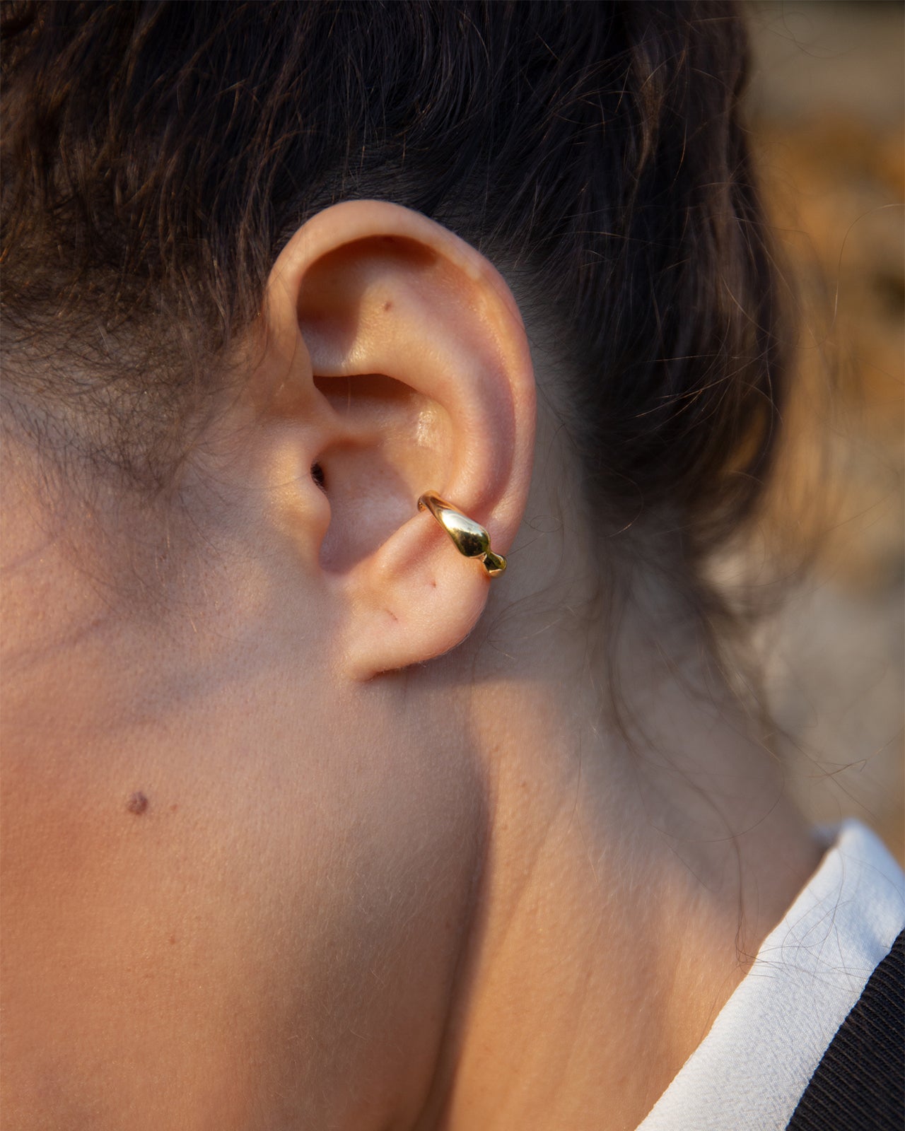 Hope Ear Cuff In Gold Vermeil