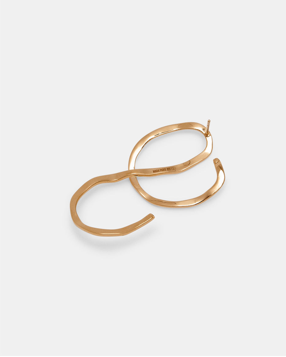 Pendientes Aino en vermeil