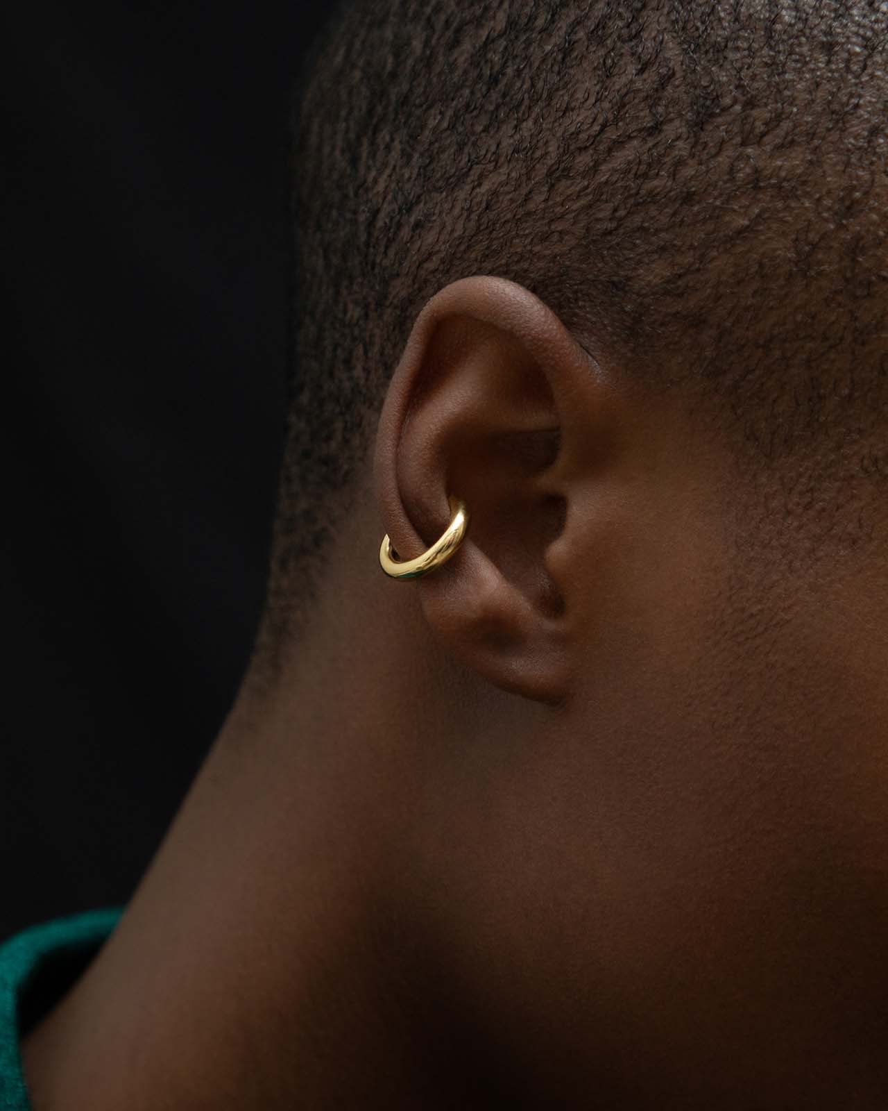 Minimalist Ear Cuff In Gold Vermeil - Main Image