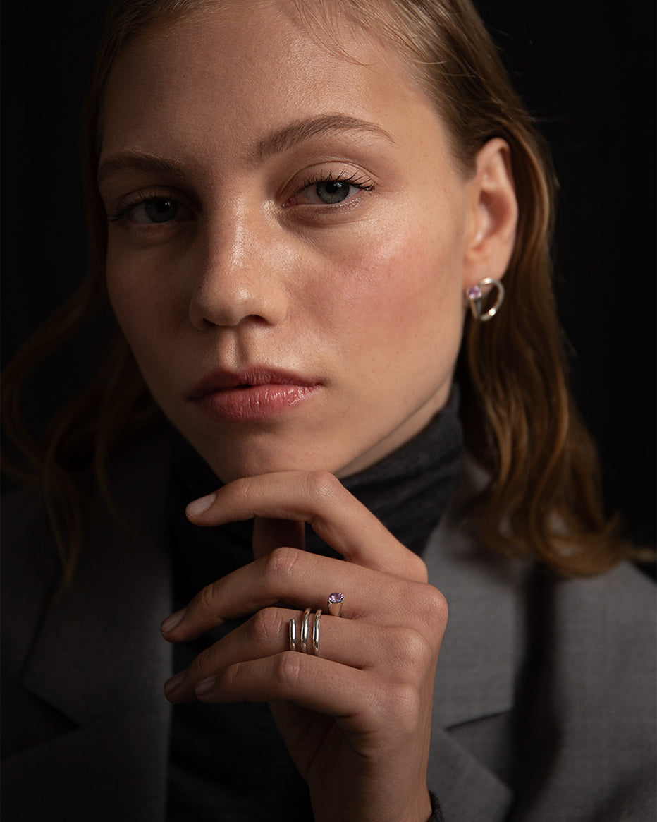 Anillo Vera D con amatista