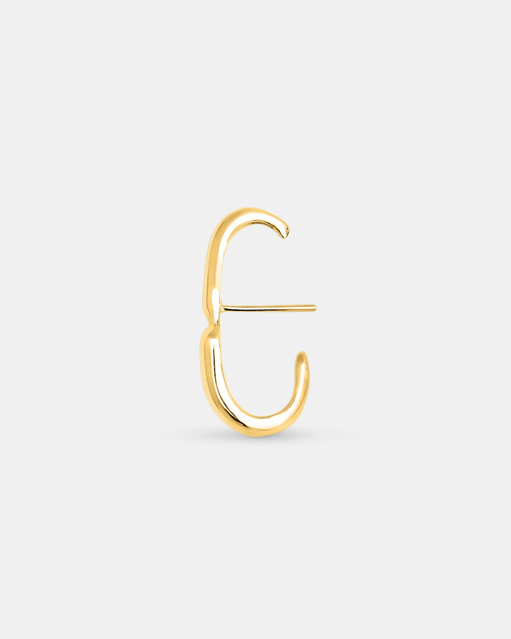 Hope Huggie Earrings Long In Gold Vermeil