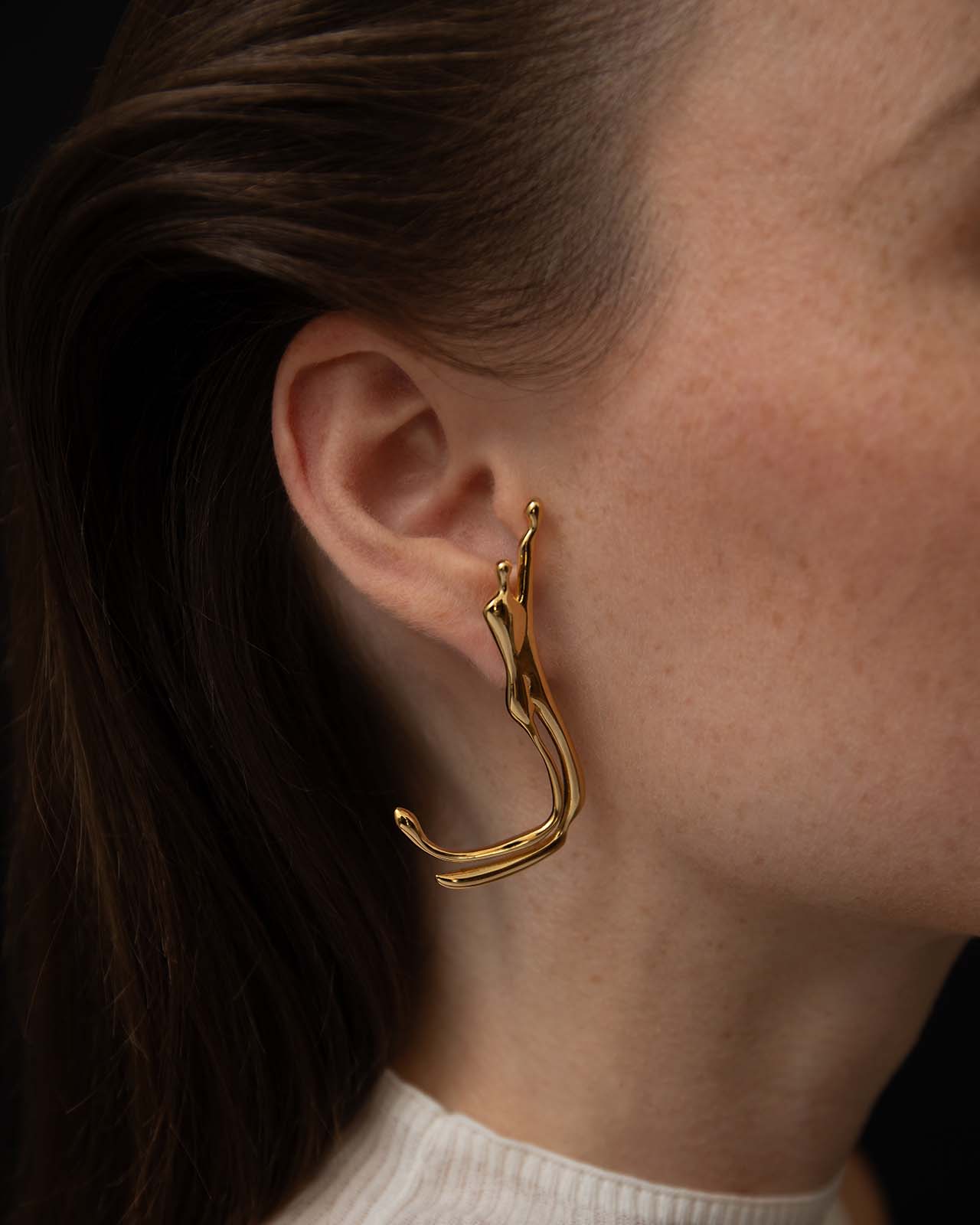 Amour Earrings In Gold Vermeil