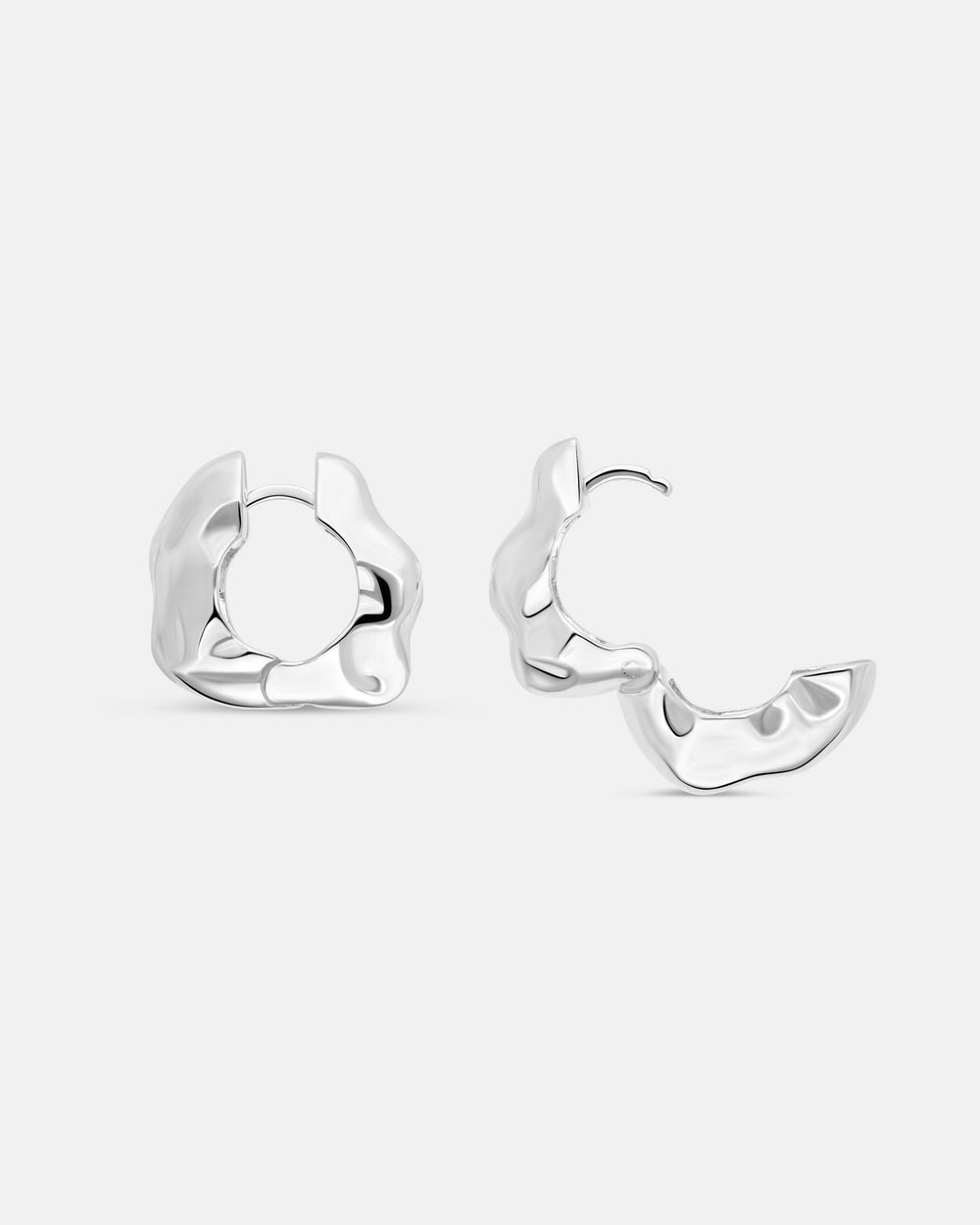 Lunar Medium Hinged Earrings