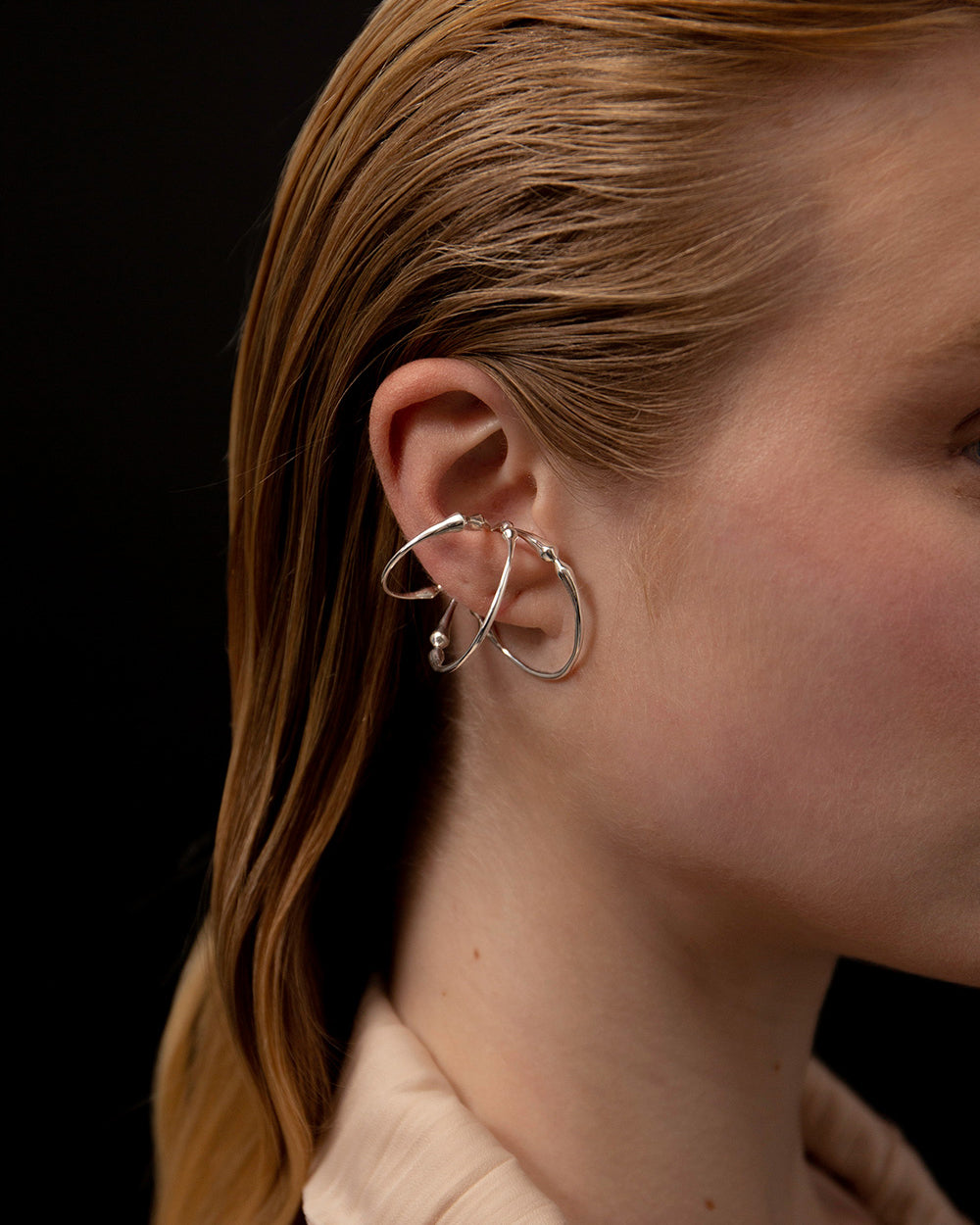 Hope Triple Hoop Ear Cuff