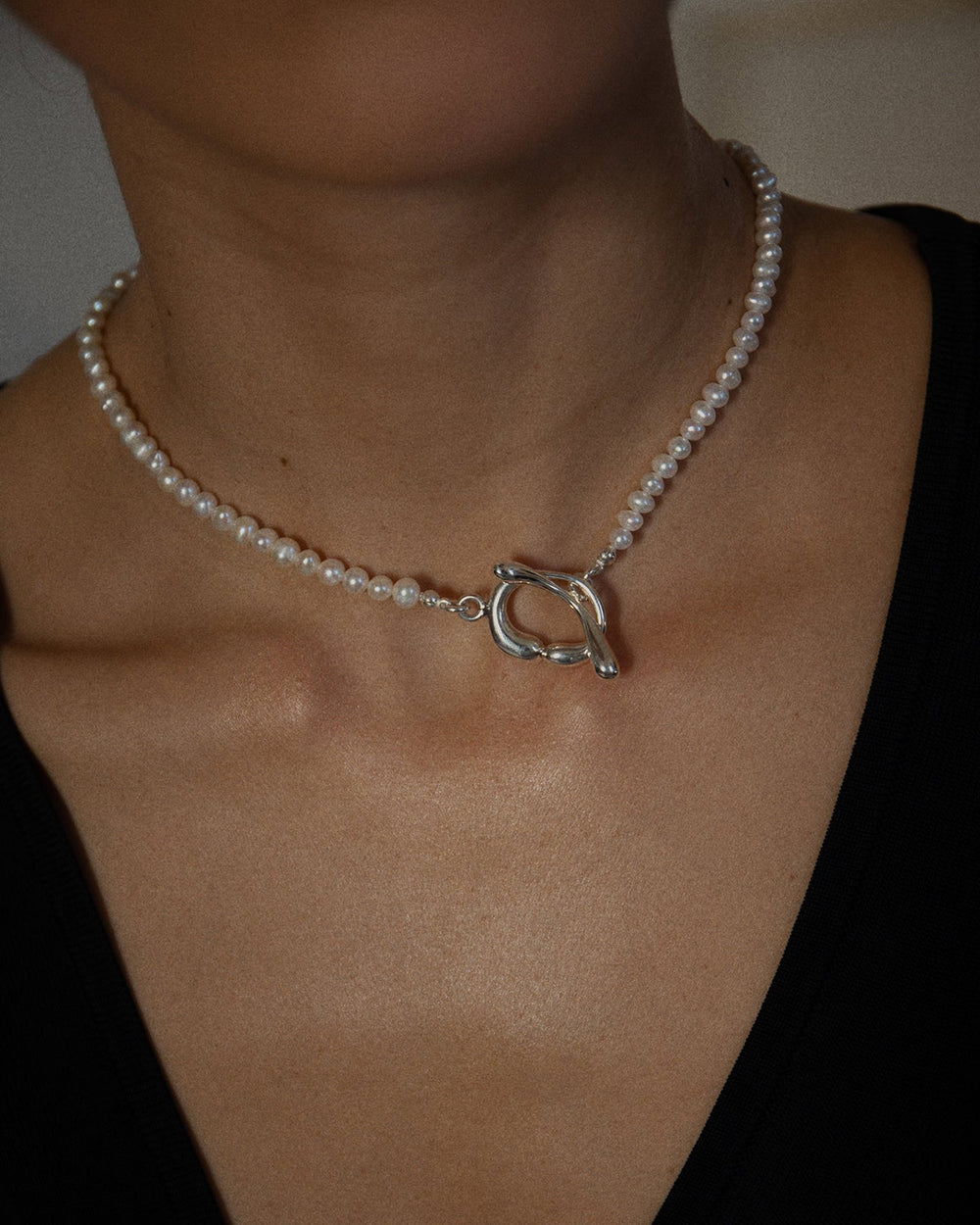 Collar Hope de perlas blancas