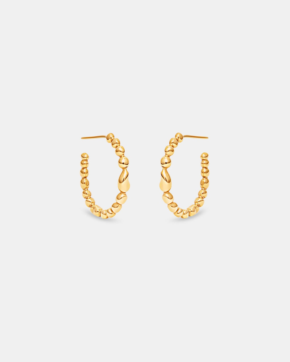 Memories Hoop Earrings In Gold Vermeil