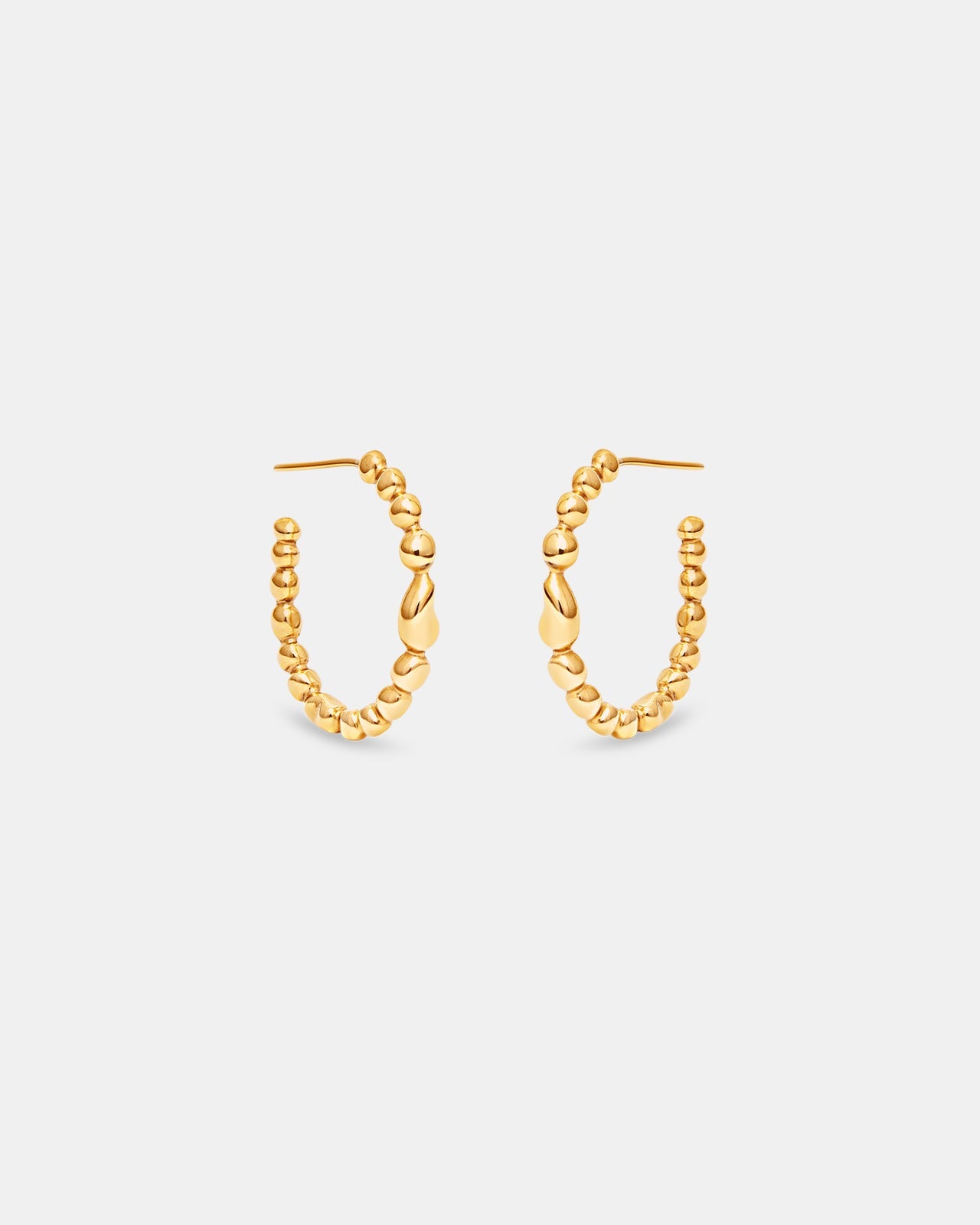 Memories Hoop Earrings In Gold Vermeil