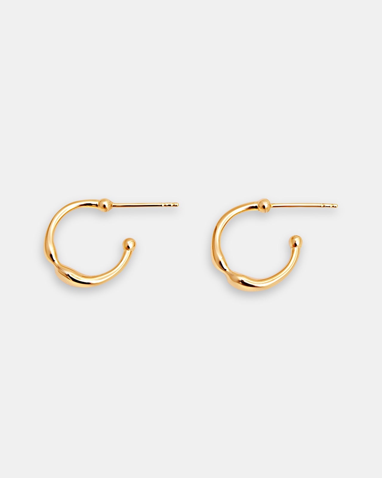 Hope Hoop Earrings In Gold Vermeil – Mara Paris