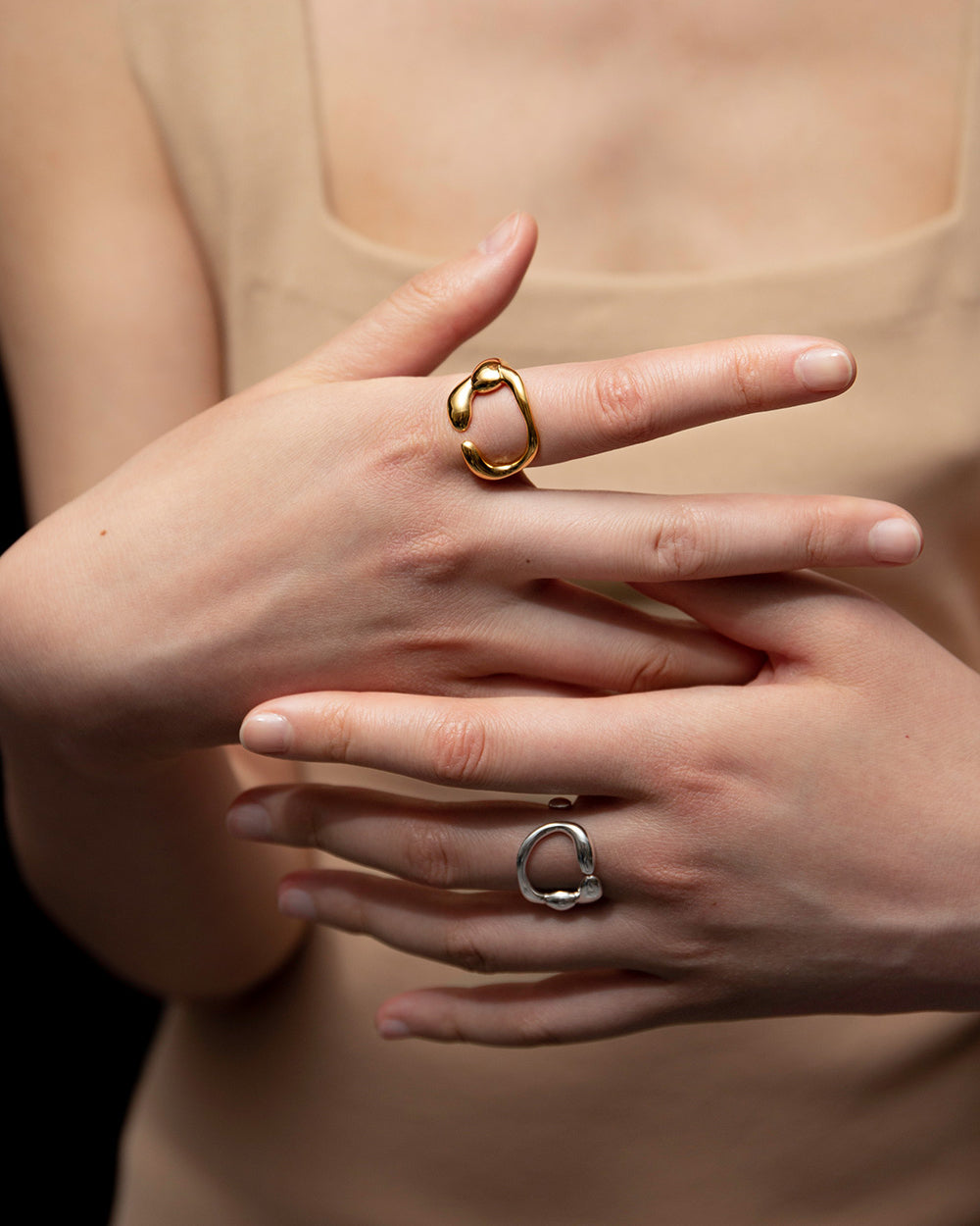 Hope Core Ring In Gold Vermeil