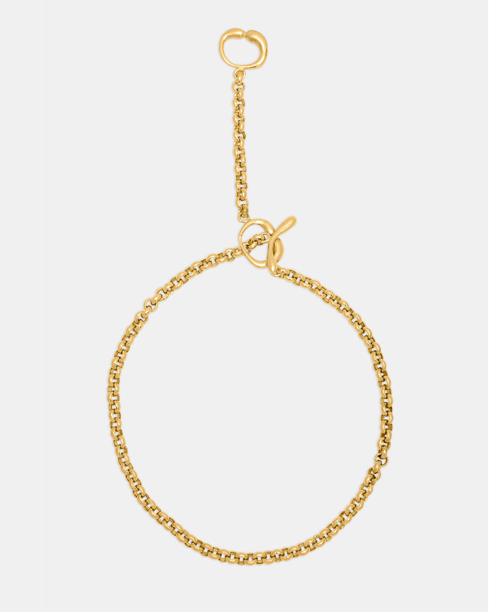 Collar de cadena Hope toggle en vermeil