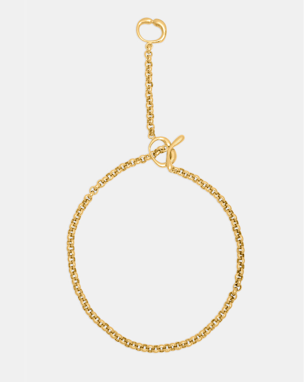 Hope Double Toggle Chain Necklace In Gold Vermeil