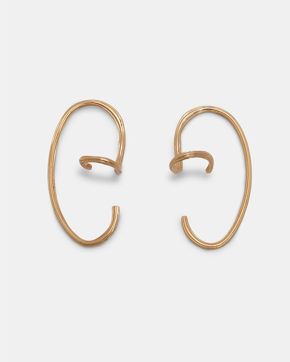 Virta Ear Cuff In Gold Vermeil