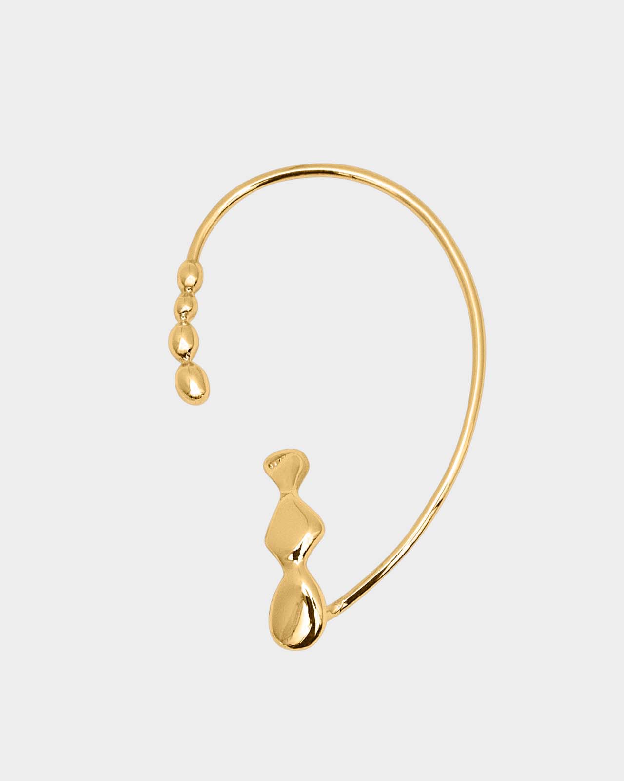 Flux Ear Cuff In Gold Vermeil