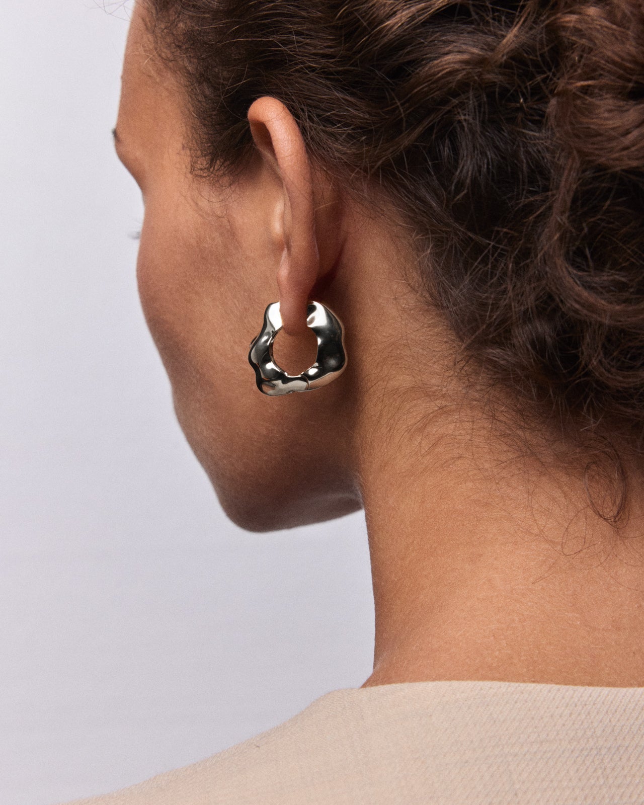 Lunar Large Hinged Earrings