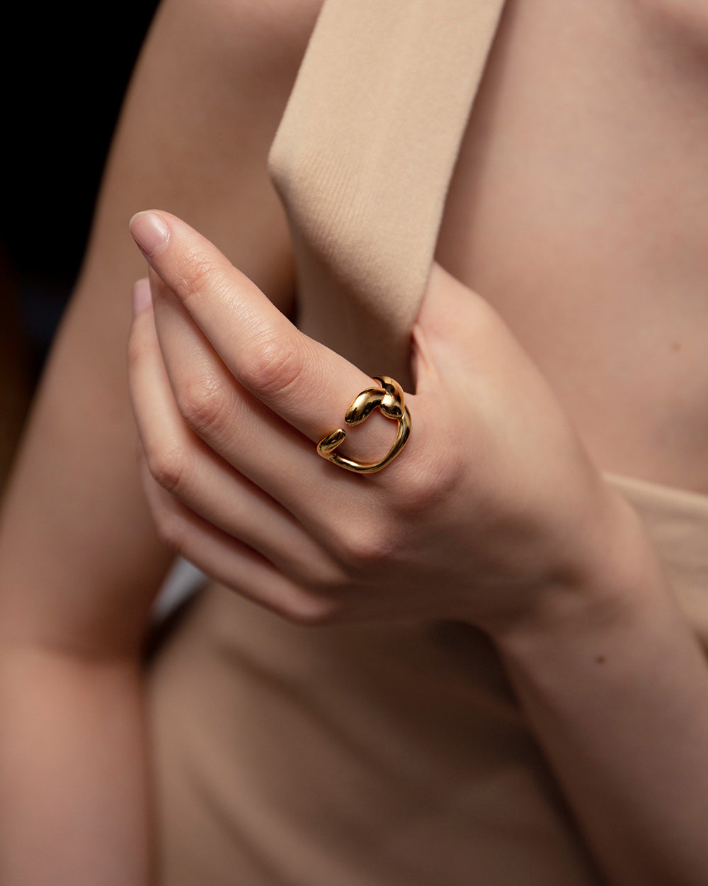 Hope Core Ring In Gold Vermeil