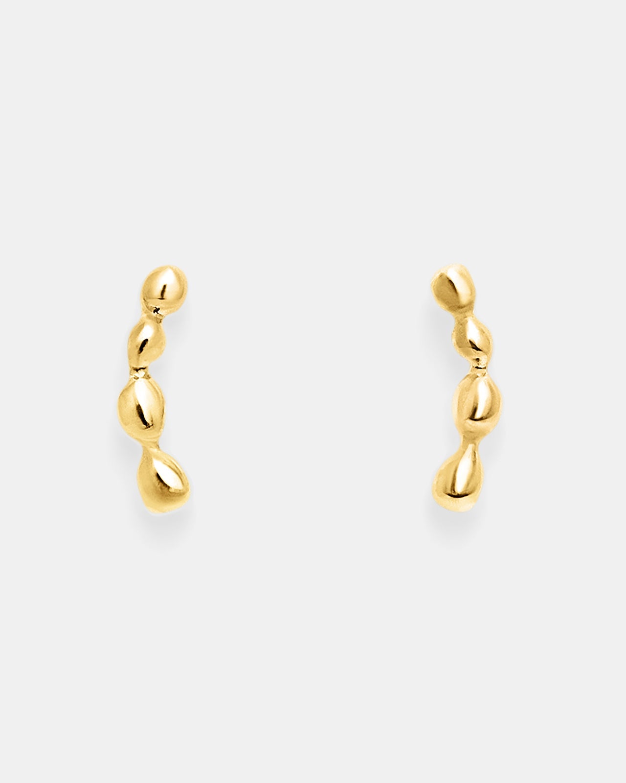 Memories Stud Earrings In Gold Vermeil