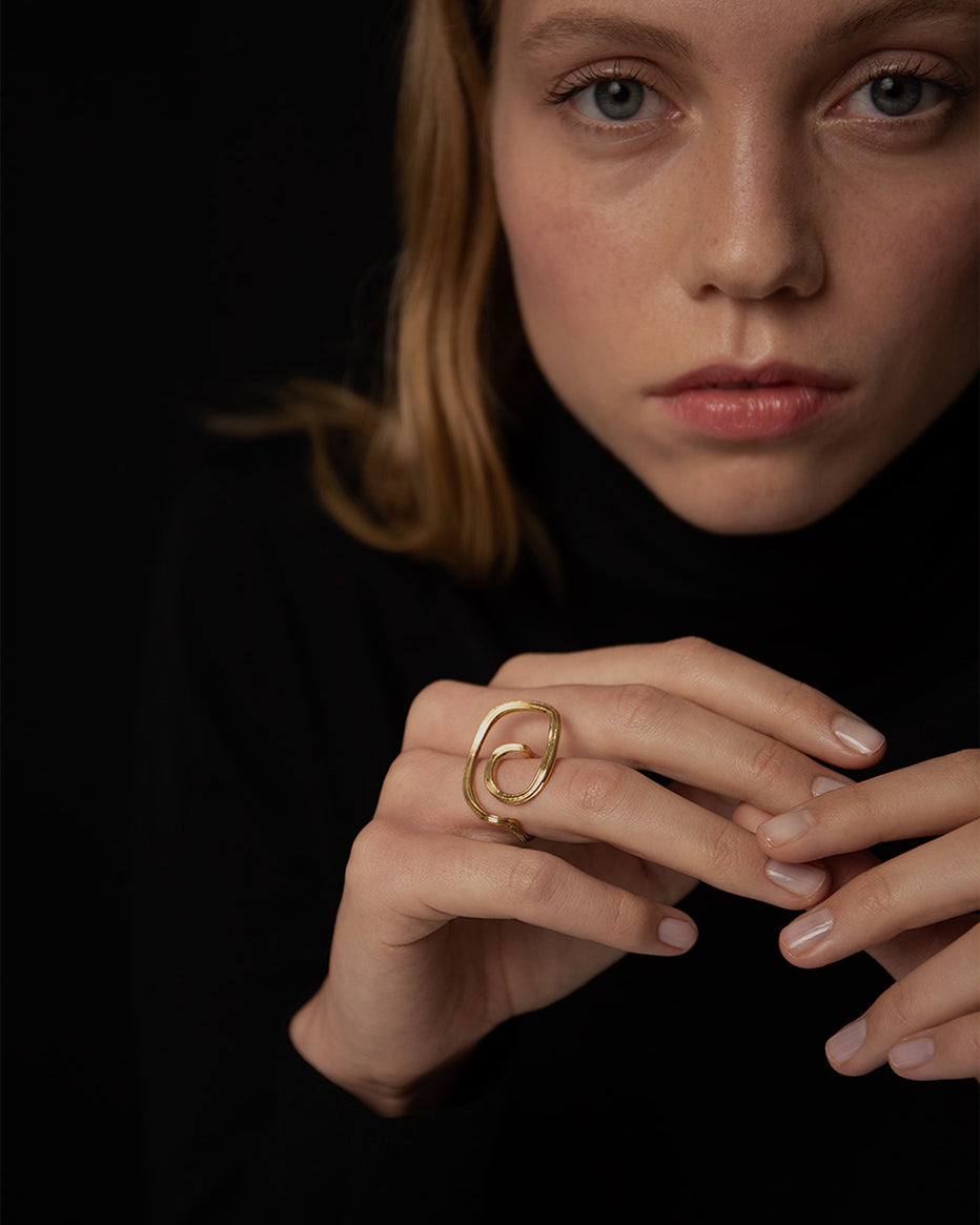 Eli Ring In Gold Vermeil