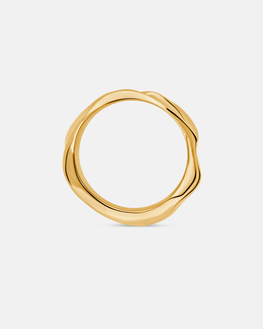 Aurora Wide Ring In Gold Vermeil