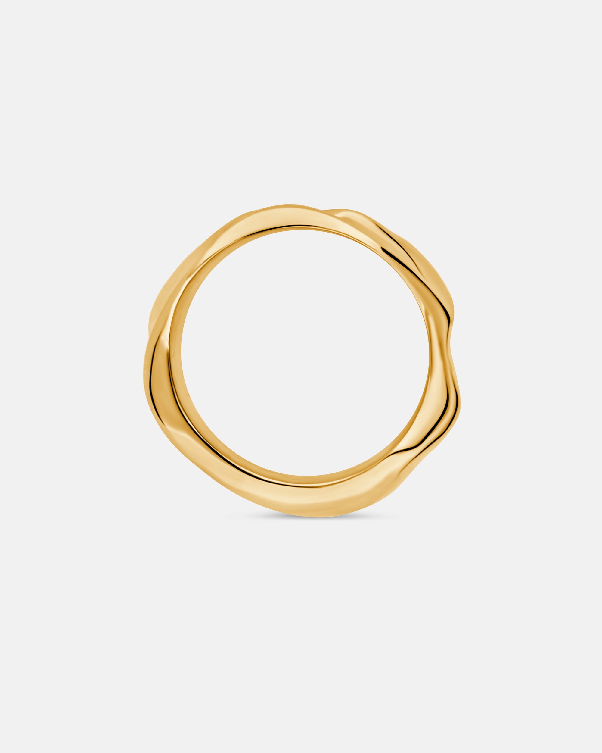 Aurora Wide Ring In Gold Vermeil