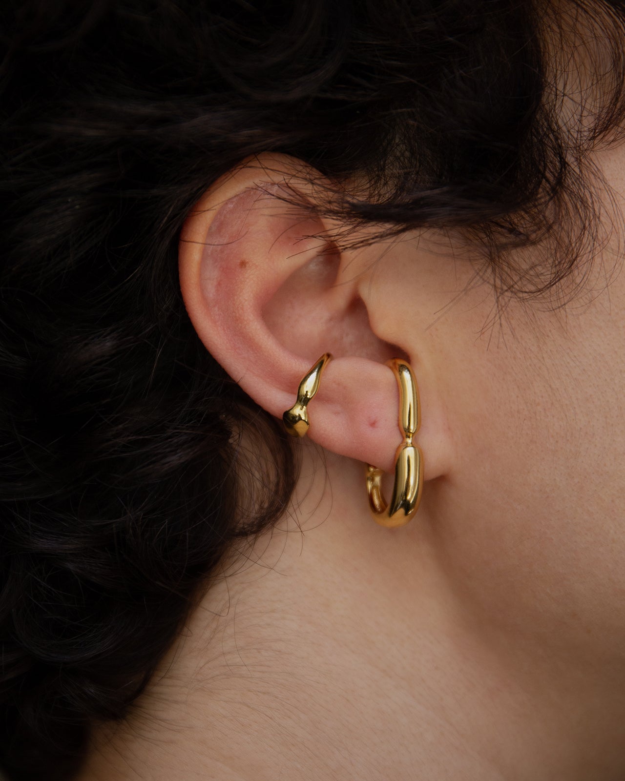 Hope Is Everywhere Ear Set In Gold Vermeil