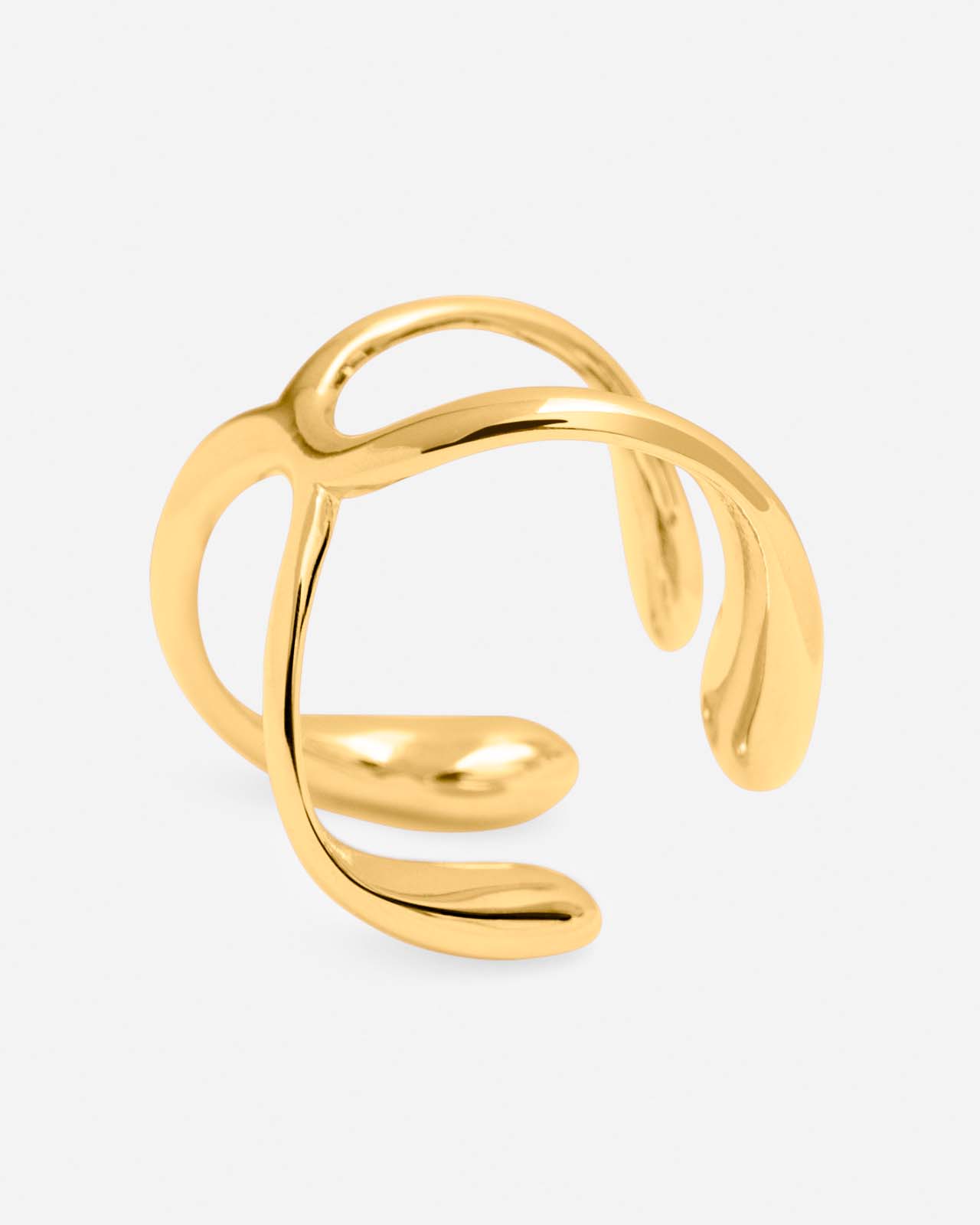 Hope Double Ring In Gold Vermeil