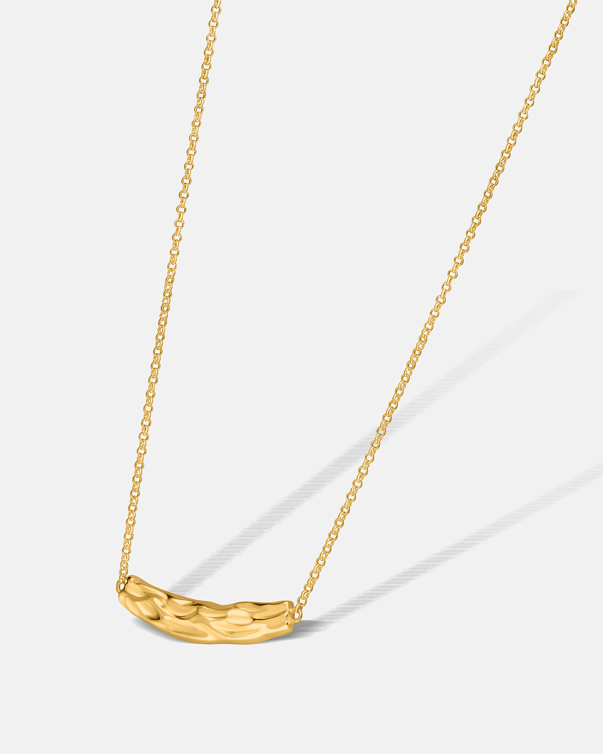 Aurora Bar Necklace in Gold Vermeil