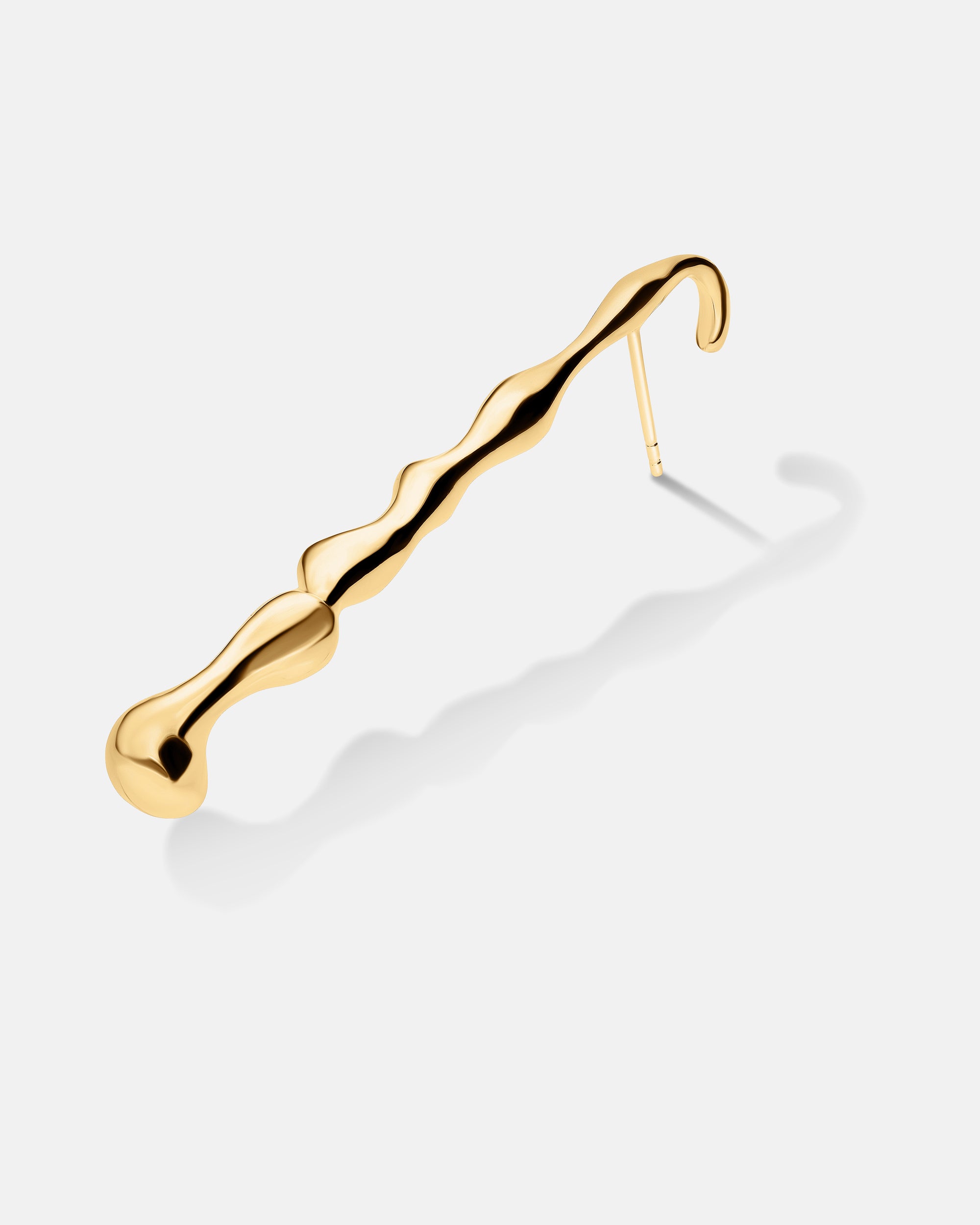 Poem Mismatched Earrings In Gold Vermeil