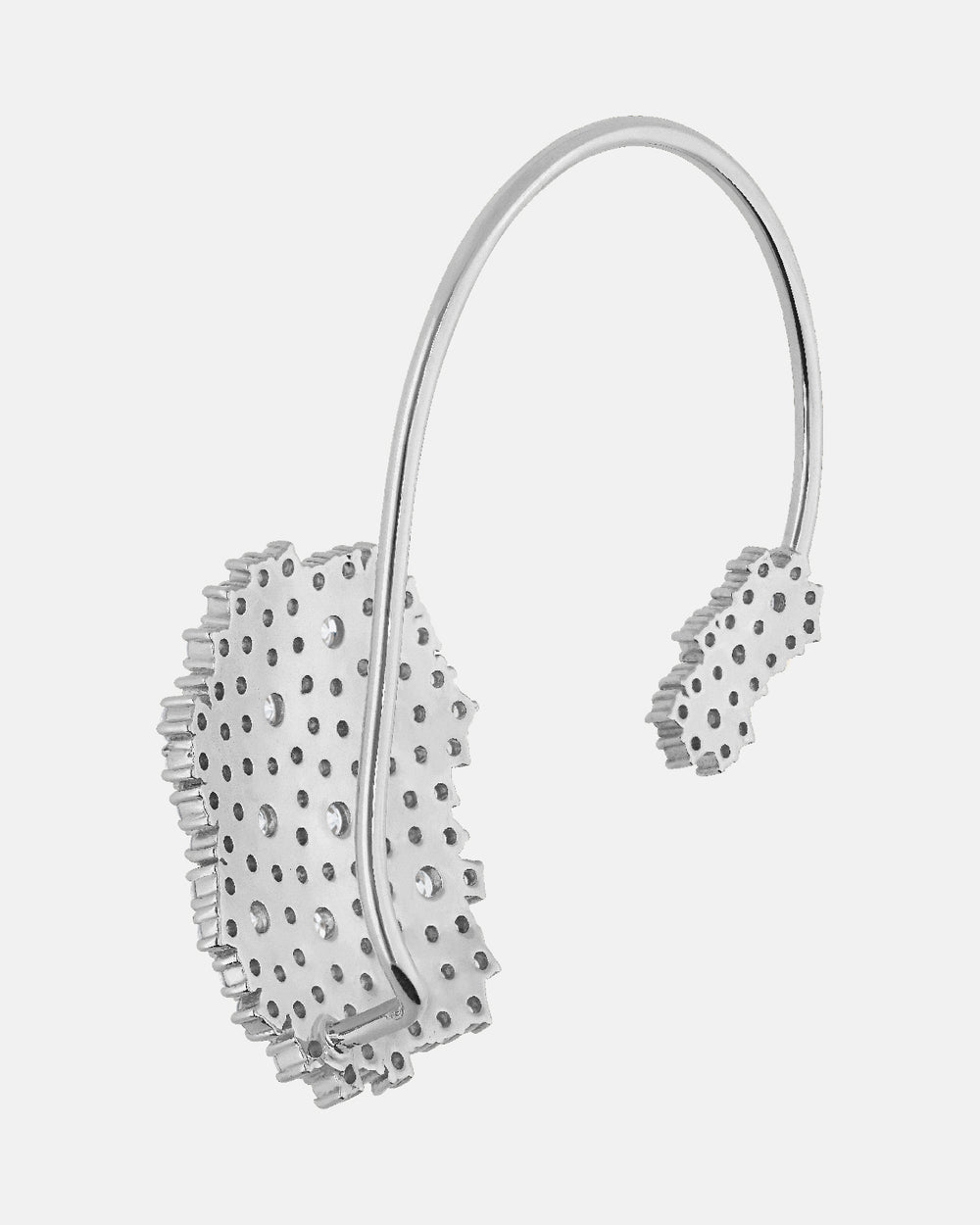 Lumière Suspendue Ear Cuff in White Gold