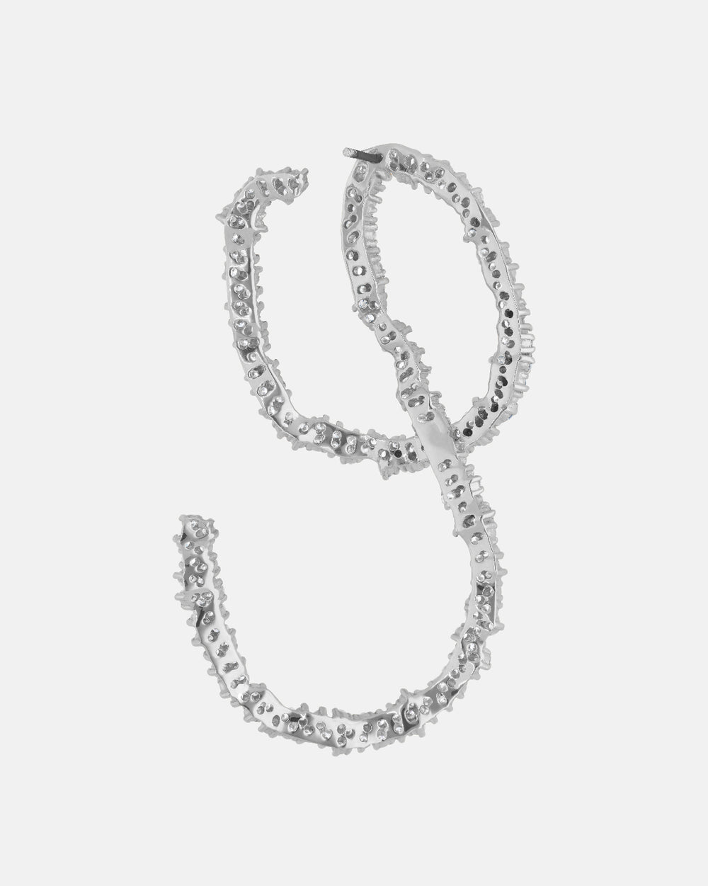 Aino Earrings in White Gold