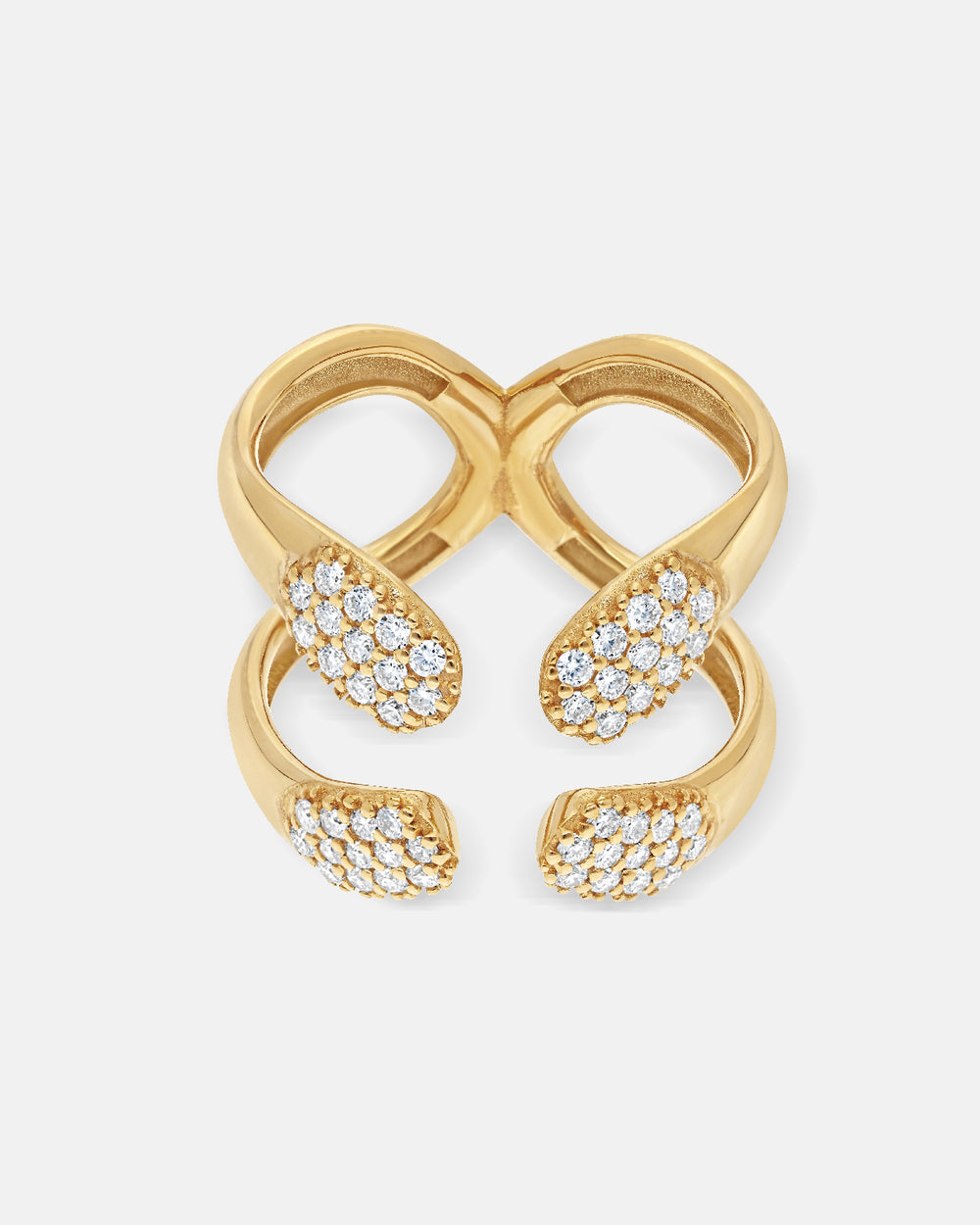 Double Ring with Diamonds