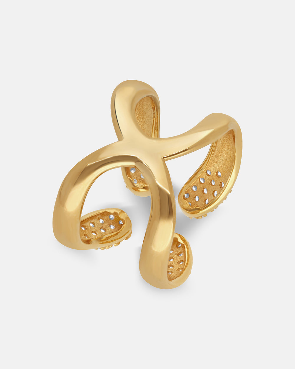 Double Ring with Diamonds