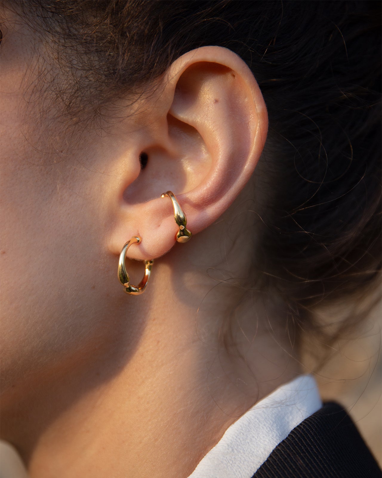 Hope Ear Cuff In Gold Vermeil