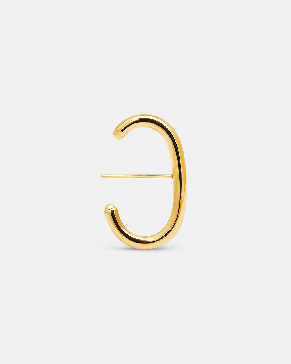 Pendientes Minimalist Huggie en vermeil