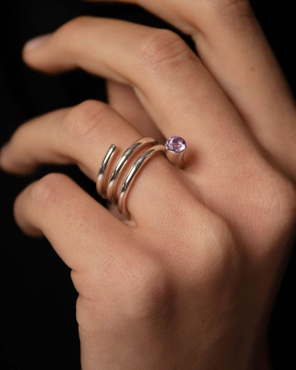 Vera D Ring With Amethyst