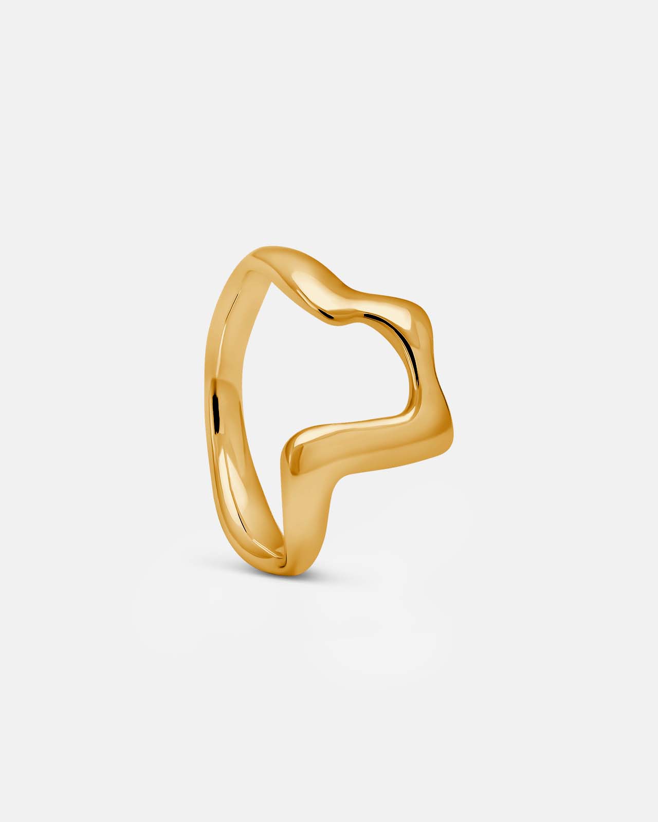 Great Figure Ring In Gold Vermeil