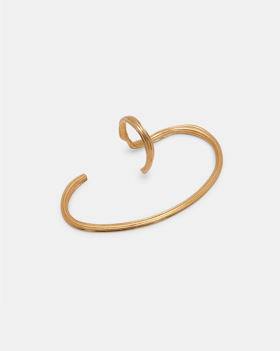 Virta Ear Cuff In Gold Vermeil