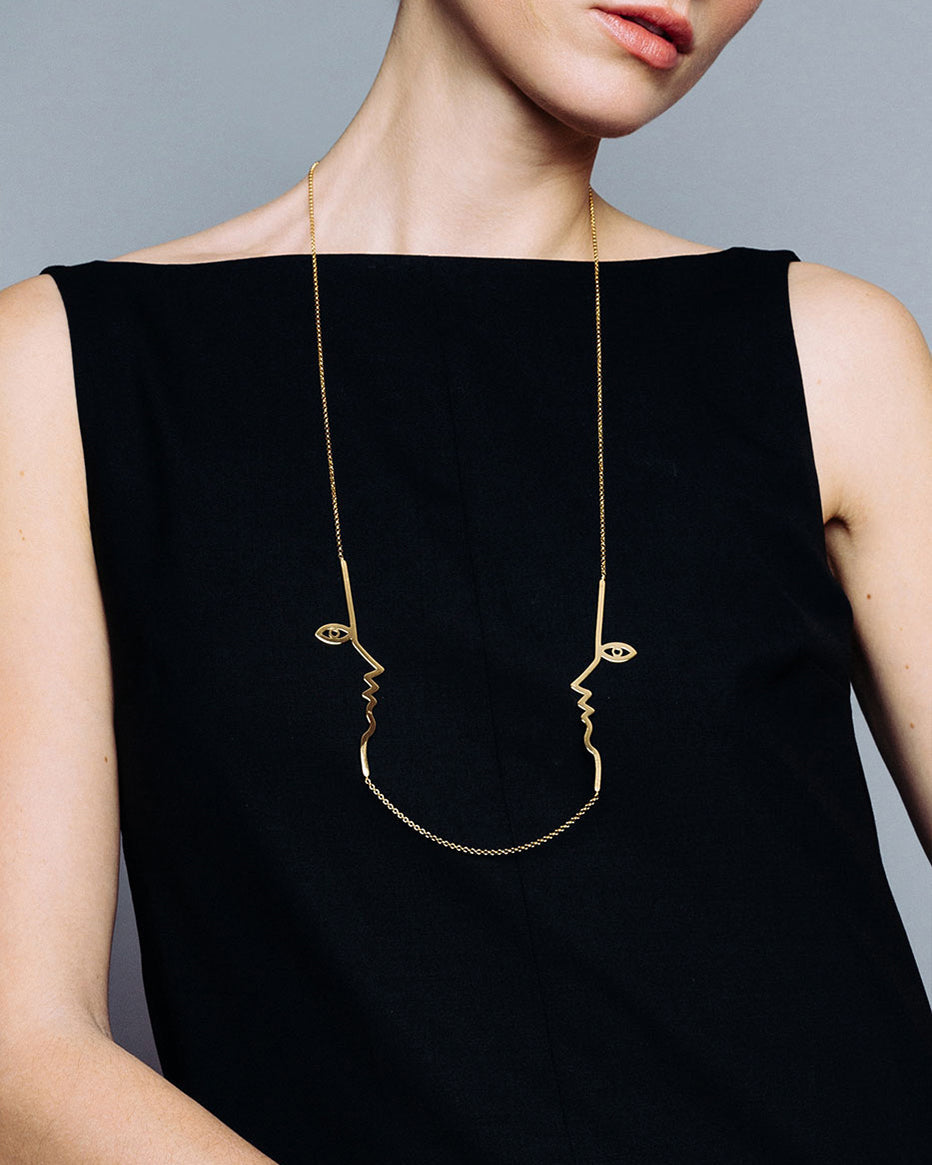 Dina Necklace In Gold Vermeil – Mara Paris