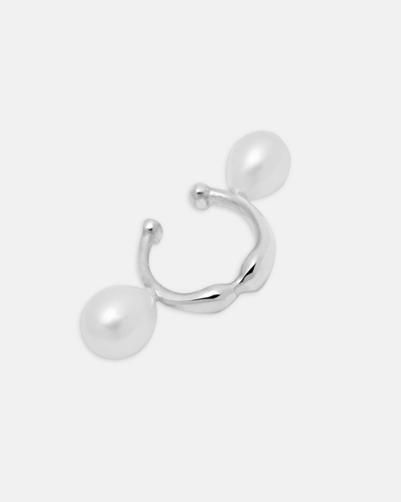 【HYERES LOR】Noailles antique pearl in-ear ear cuffs_full ☆HYERES LOR☆Noailles antique pearl in-ear ear cuffs full