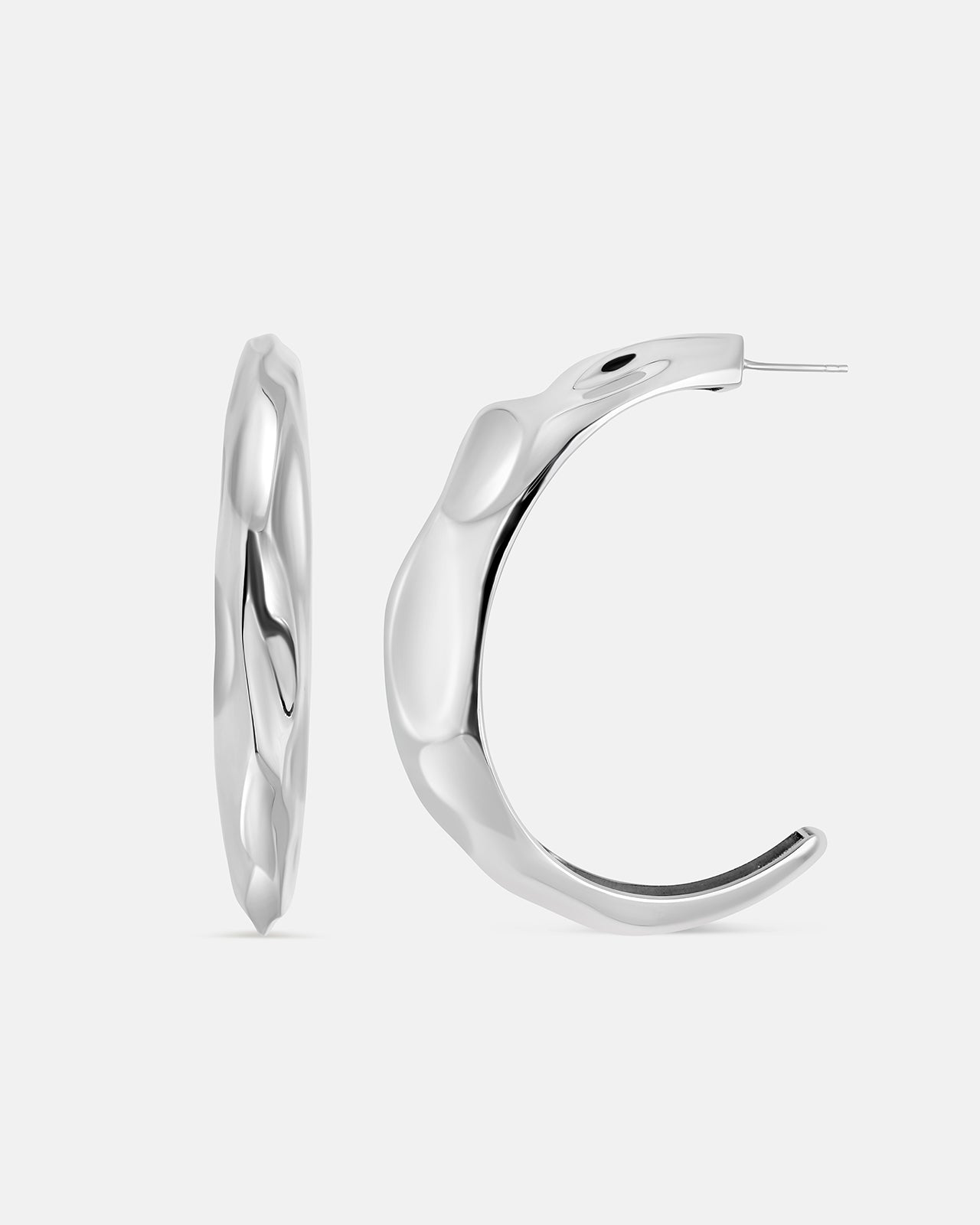 Cosmic Large Hoops Earrings – Mara Paris