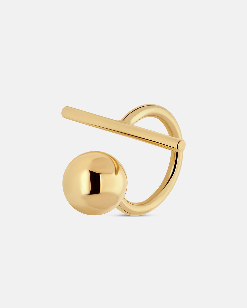 Anillo Single Glow en vermeil