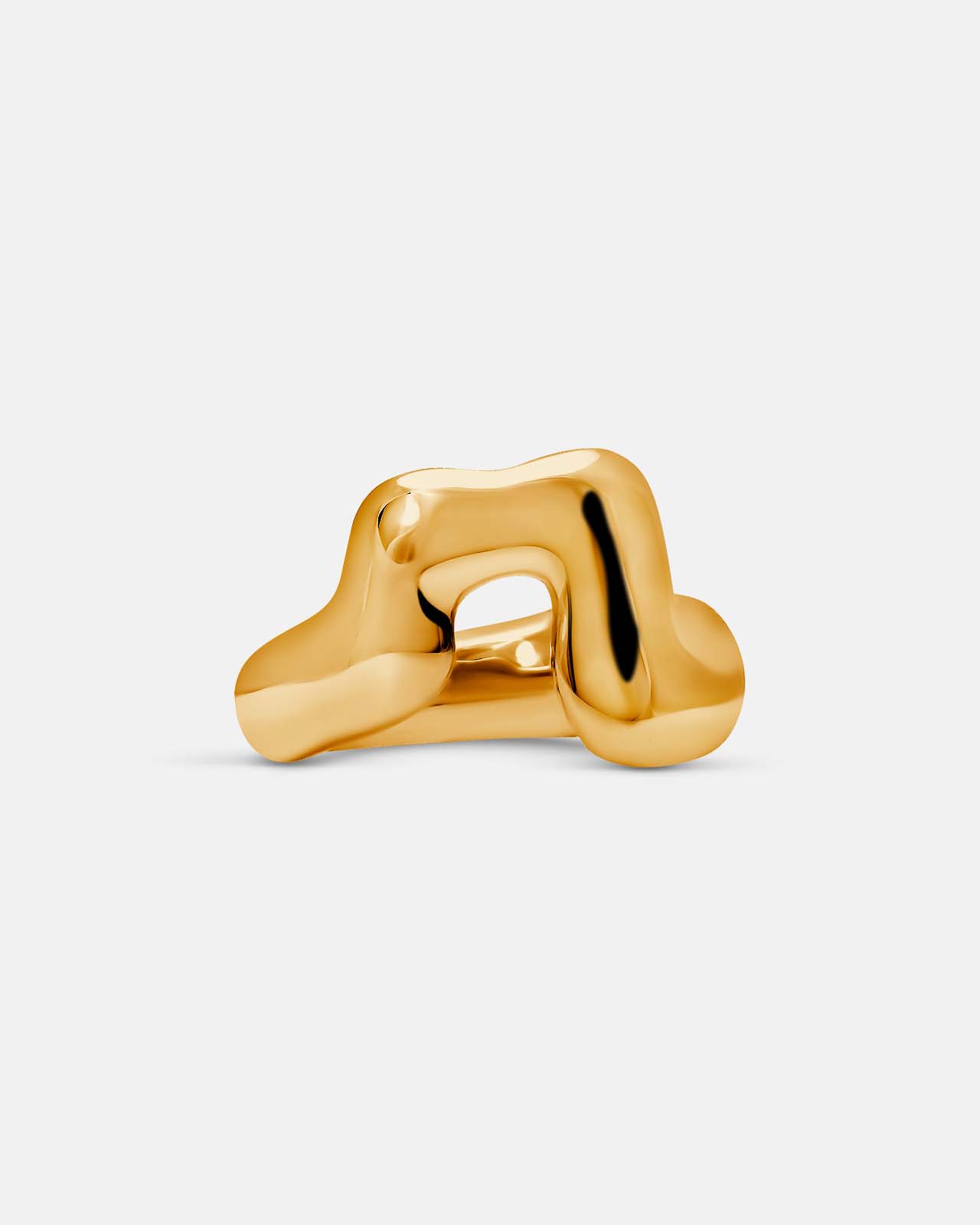 Great Figure Bold Ring In Gold Vermeil