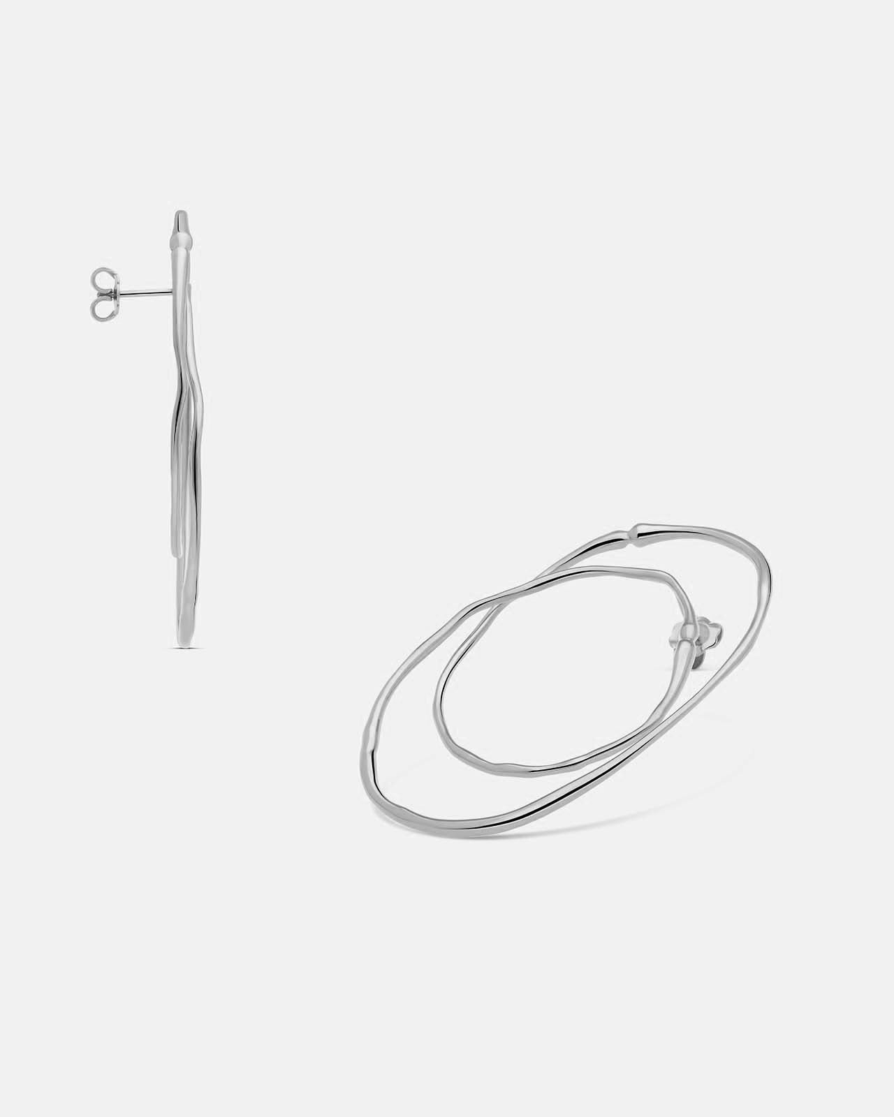 Hope Small Double Hoop Earrings – Mara Paris