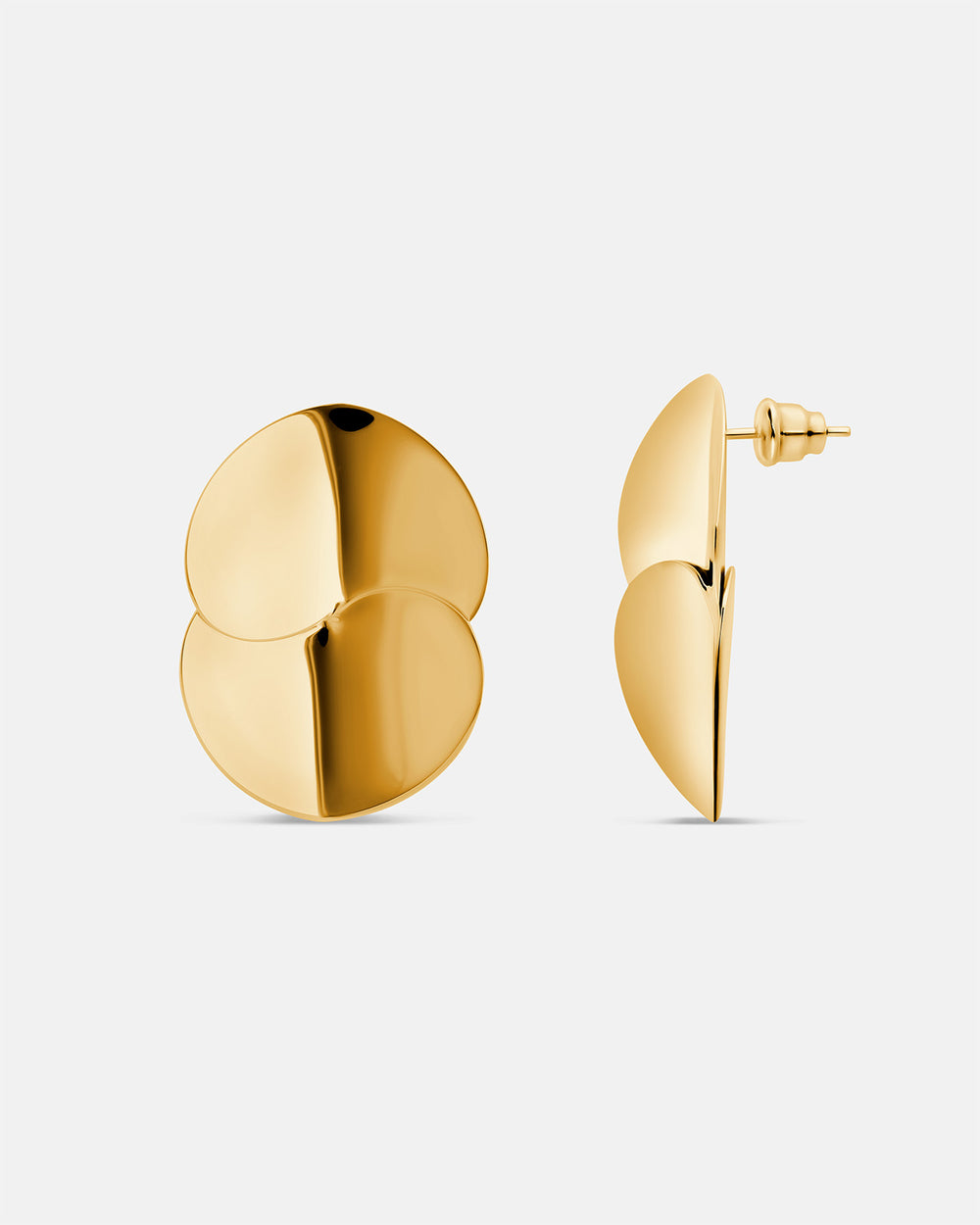 Petites boucles d'oreilles eucalyptus vermeil