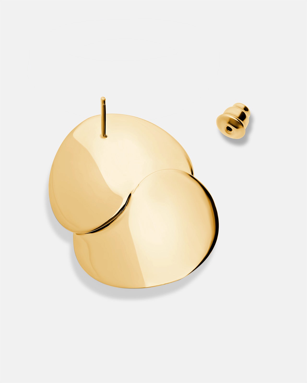 Small Eucalyptus Earrings In Gold Vermeil