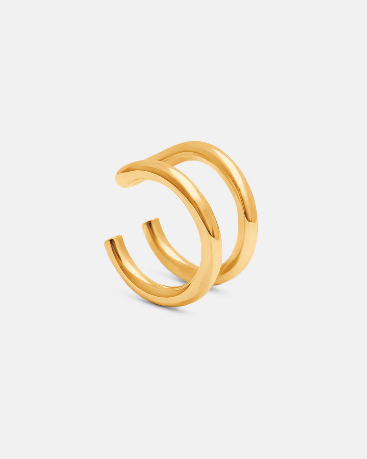 Double Trouble Ear Cuff In Gold Vermeil – Mara Paris