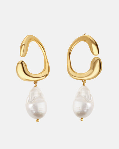Boucles d'oreille Hope Talisman perles en vermeil