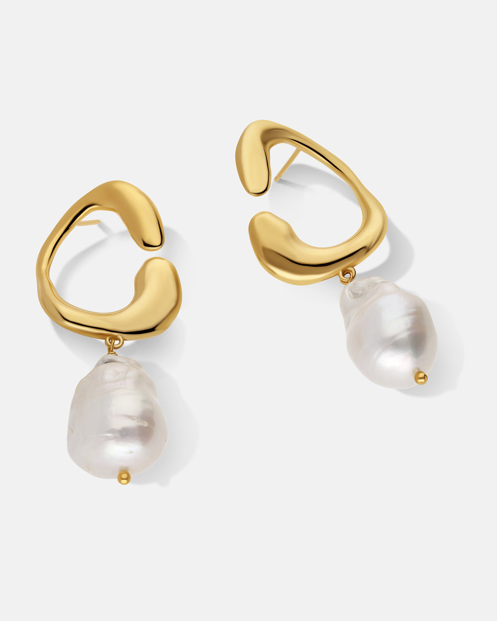 Pendientes Hope Talisman con perlas en vermeil